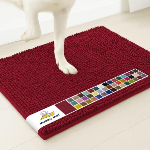 Muddy Mat® | Super Water Absorbent Door Mat Indoor, Microfiber Quick Dry Chenille Entryway Rug, Slip Resistant Front Door Mat