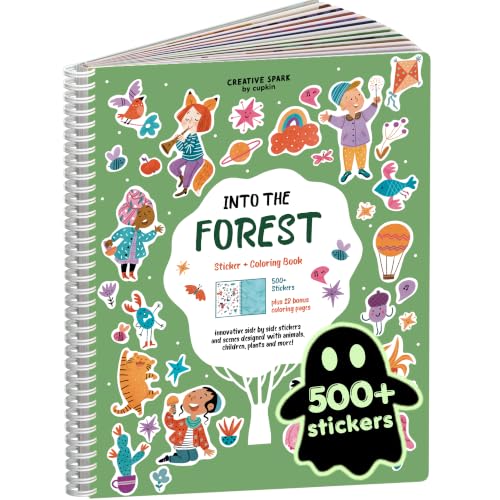 Cupkin Into The Forest Coloring & Sticker Activity Book | 500+ Stickers
