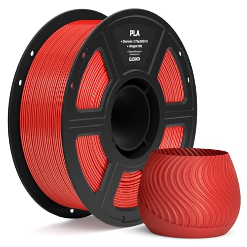 ELEGOO PLA 3D Printer Filament 1.75mm True Red 1KG