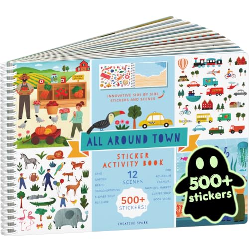 Cupkin All Around Town Coloring & Sticker Activity Book | 500+ Stickers