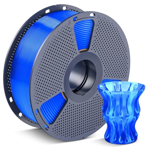 SUNLU PLA 3D Printer Filament, Clear Blue, 1KG