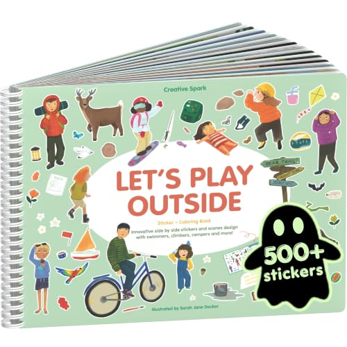 Cupkin Let's Play Outside Coloring & Sticker Activity Book | 500+ Stickers