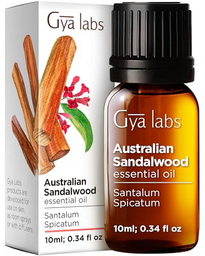 100% Pure Australian Sandalwood Essential Oil for Skin - 0.34 Fl Oz