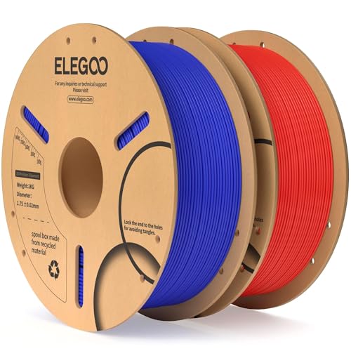 ELEGOO PLA 3D Printer Filament 1.75mm Dark Blue & Red 2KG