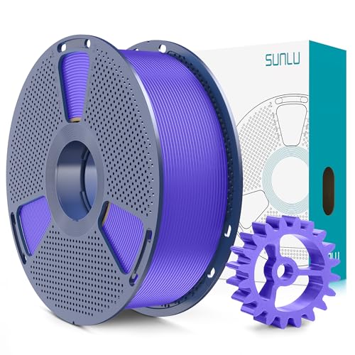 SUNLU PLA+2.0 3D Printer Filament, Lavender Purple, 1KG