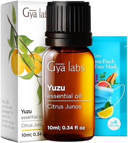 Yuzu Essential Oil for Skin, Hair & Diffuser - 0.34 Fl Oz