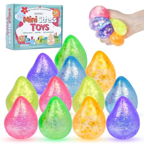 12 Pcak Fidget Stress Balls, Slow Rising Stress Ball for Adults