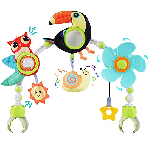 Lynncare Baby Arch Toy Adjustable Car Seat Toys Hanging Activity Toys