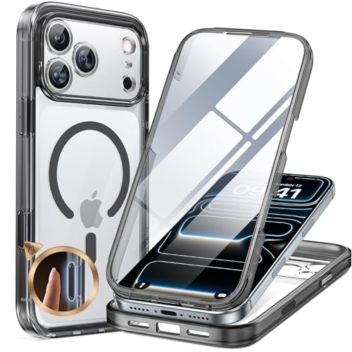 miracase for iPhone 17 Pro Max Case 6.9" Full-Body Phone Case with Built-in Glass Screen Protector& Full Camera Protector,[Ma