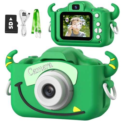 Goopow Kids Camera Toys for 3-8 Year Old Girls Boys,Children Digital Video Camcorder Camera with Cartoon Soft Cover, Best Chr