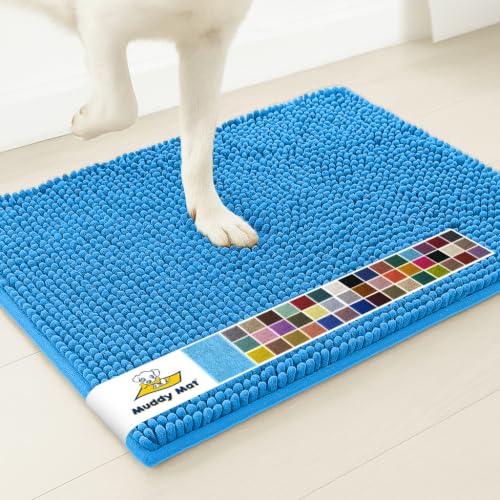 Muddy Mat® | Super Water Absorbent Door Mat Indoor, Microfiber Quick Dry Chenille Entryway Rug, Slip Resistant Front Door Mat