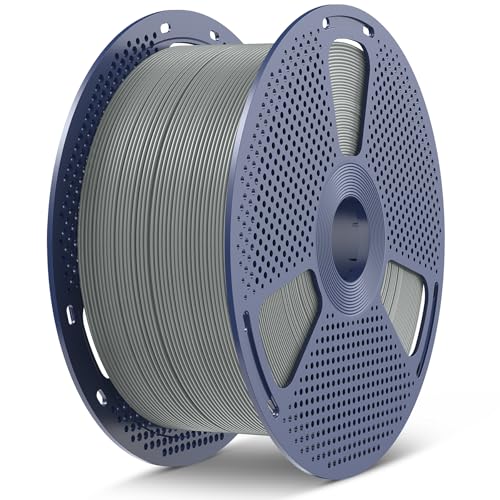 SUNLU PLA+2.0 3D Printer Filament, Large Spool, Grey, 5KG