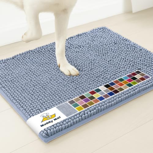 Muddy Mat® | Super Water Absorbent Door Mat Indoor, Microfiber Quick Dry Chenille Entryway Rug, Slip Resistant Front Door Mat