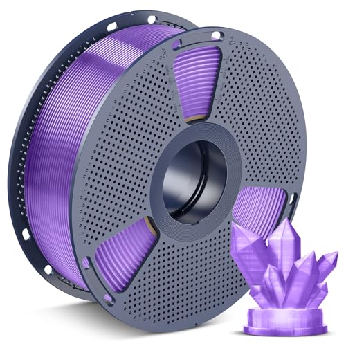 SUNLU PLA 3D Printer Filament, Transparent Grape Jelly, 1KG