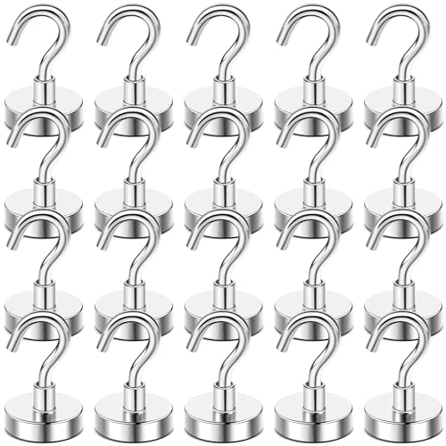 DIYMAG Magnetic Hooks 20pcs 50lbs Cruise Essentials 2026 Magnet Hook