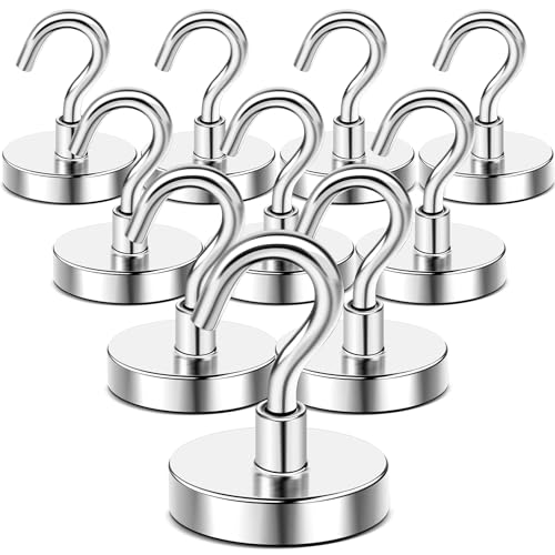 DIYMAG Magnetic Hooks 10pcs 170lbs Cruise Essentials 2026 Magnet Hook