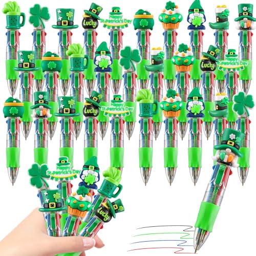 CZWZ 30Pcs Mini Multicolor Pens in One 4-in-1 Cute Pens Bulk, Ballpoint Pen for Birthdays and Parties, Fun Gifts Assorted Ink