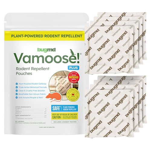BugMD Vamoose! Plus Peppermint Oil Mouse Repellent (8 Pouches)