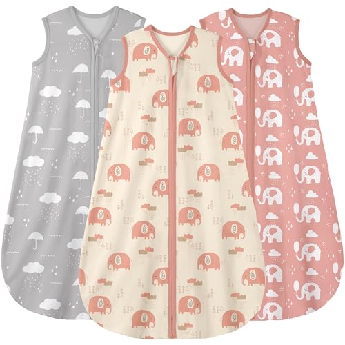 Yoofoss Baby Sleep Sack 24-36 Month 0.5TOG 100% Organic Cotton 2-Way Zipper