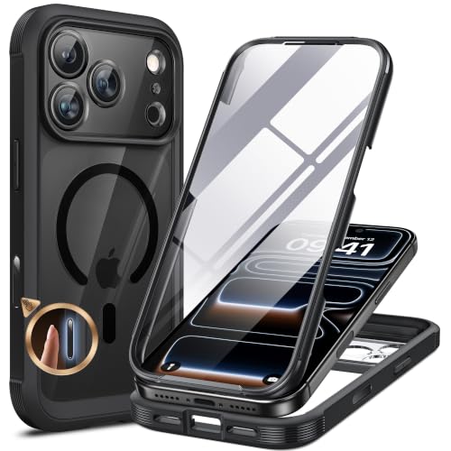 Miracase for iPhone 18 Pro Max Case 6.9", Full Body Phone Protection, Black