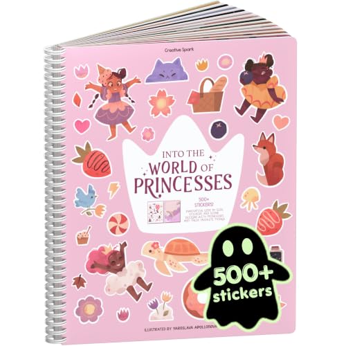 Cupkin World of Princesses Coloring & Sticker Activity Book | 500+ Stickers