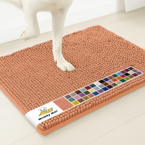 Muddy Mat® | Super Water Absorbent Door Mat Indoor, Microfiber Quick Dry Chenille Entryway Rug, Slip Resistant Front Door Mat