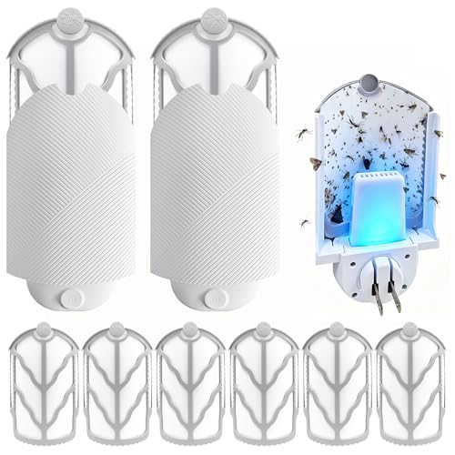 Flying Insect Trap for Indoor Use (2 Starters & 6 Refill Cartridges)