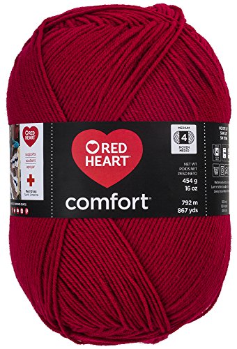 Red Heart Comfort Yarn, Cardinal Red