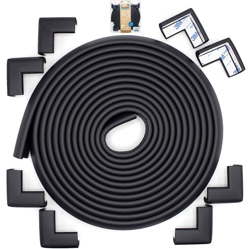 Roving Cove Baby Proof Corner Edge Protector, Small 18ft Edge 8 Corners