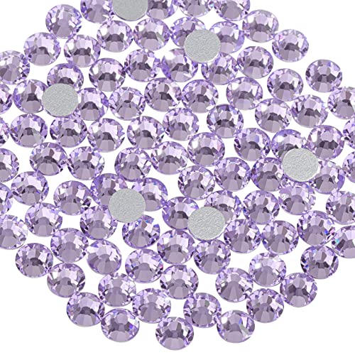 Beadsland Flat Back Crystal Rhinestones,Violet, SS20, 1440pcs