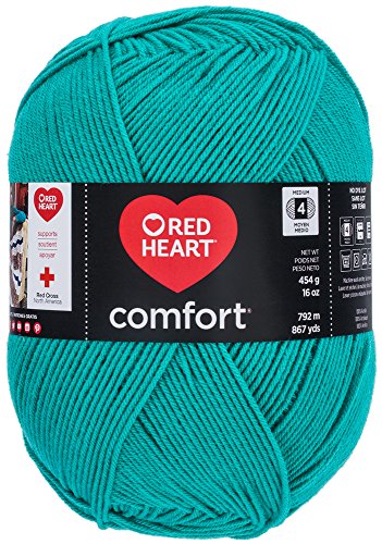 RED Heart 60766 Comfort Yarn, Jade