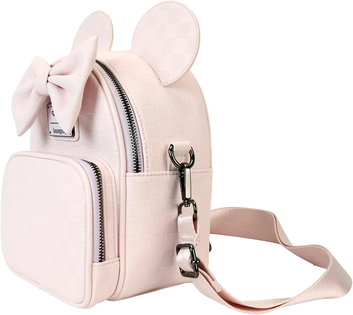 Loungefly Minnie Mouse Checkered Convertible Mini Backpack & Crossbody Bag