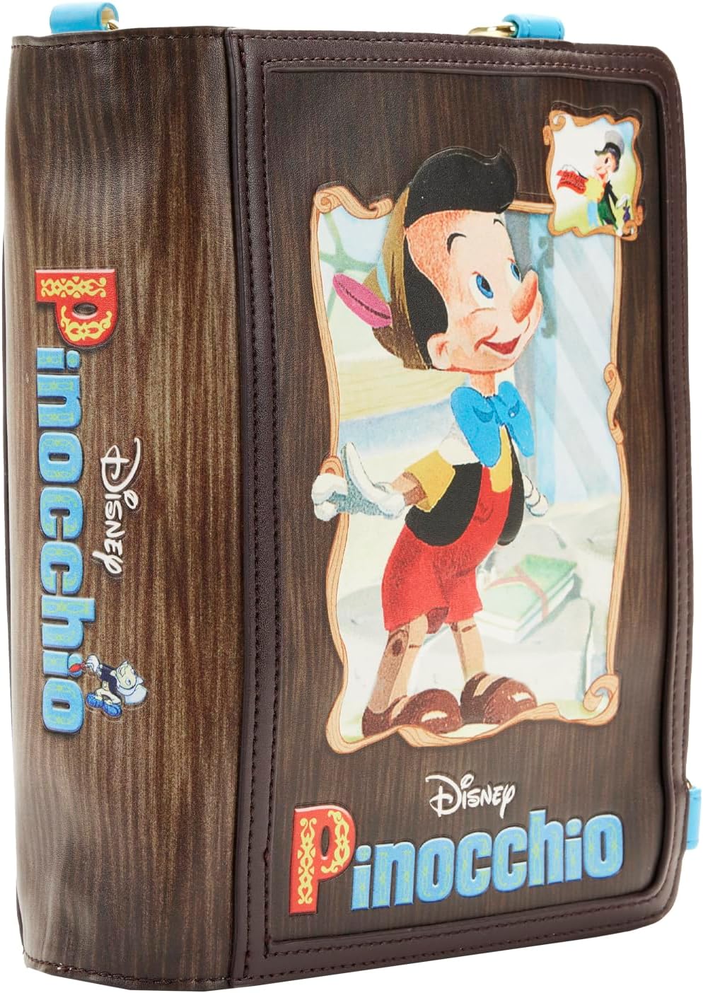 Loungefly Disney Classic Books Pinocchio Convertible Crossbody Bag
