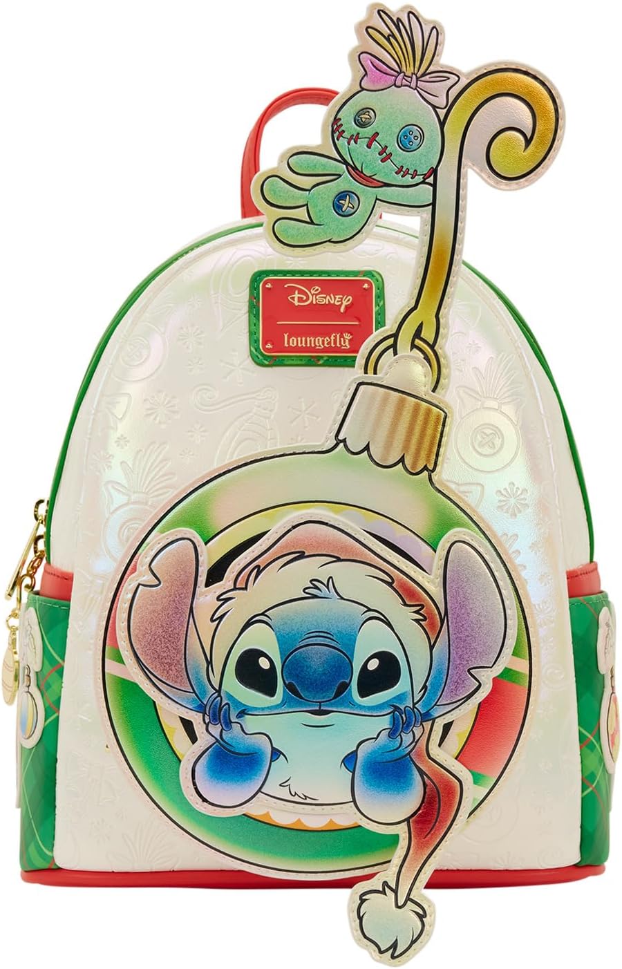 Loungefly Disney Lilo and Stitch Holiday Mini Backpack