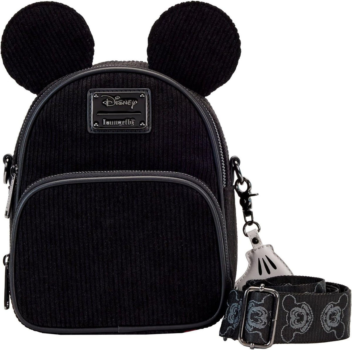 Loungefly Mickey Mouse Corduroy Convertible Crossbody Bag