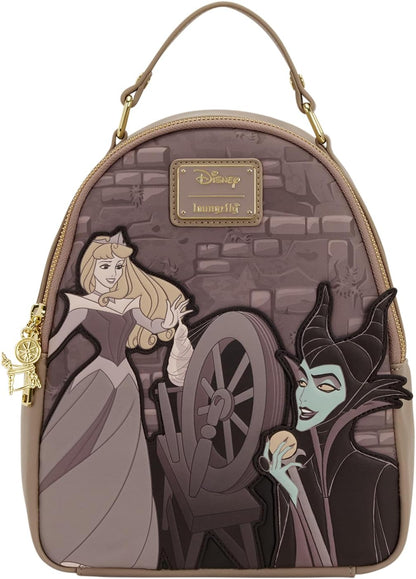 Loungefly Disney Sleeping Beauty Spinning Wheel Mini Backpack