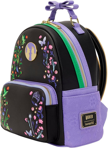 Loungefly Universal Wicked Glinda & Elphaba Floral and Lace Mini Backpack