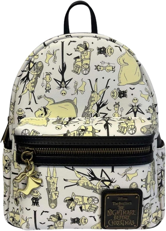 Loungefly Nightmare Before Christmas Glow-in-the-Dark Mini Backpack
