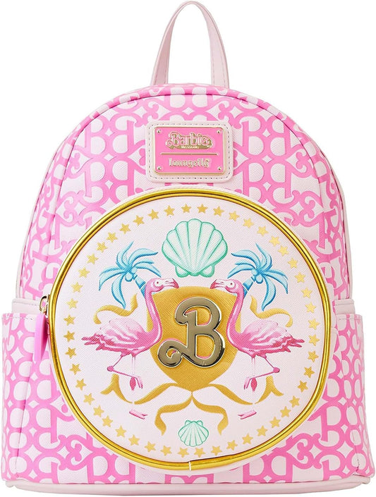 Loungefly Barbie The Movie Logo Double Strap Mini Backpack